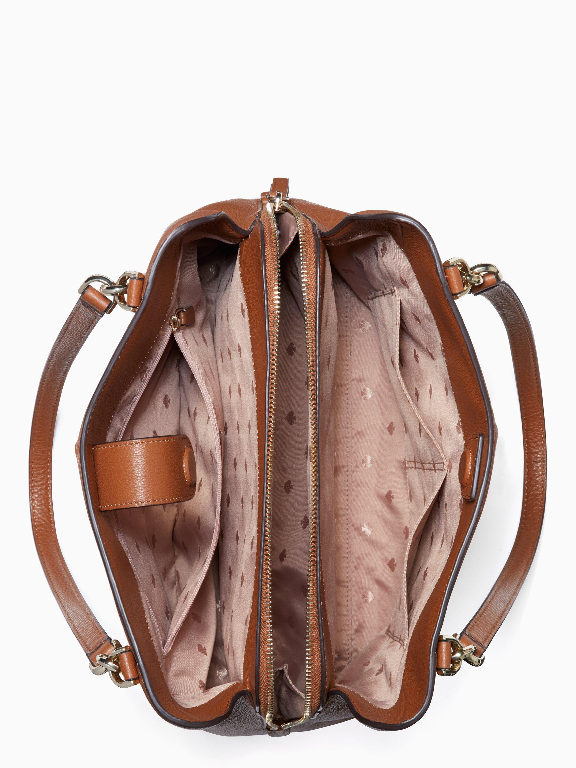 Kate Spade Leather Jackson Medium Triple Compartment Shoulder Bag in