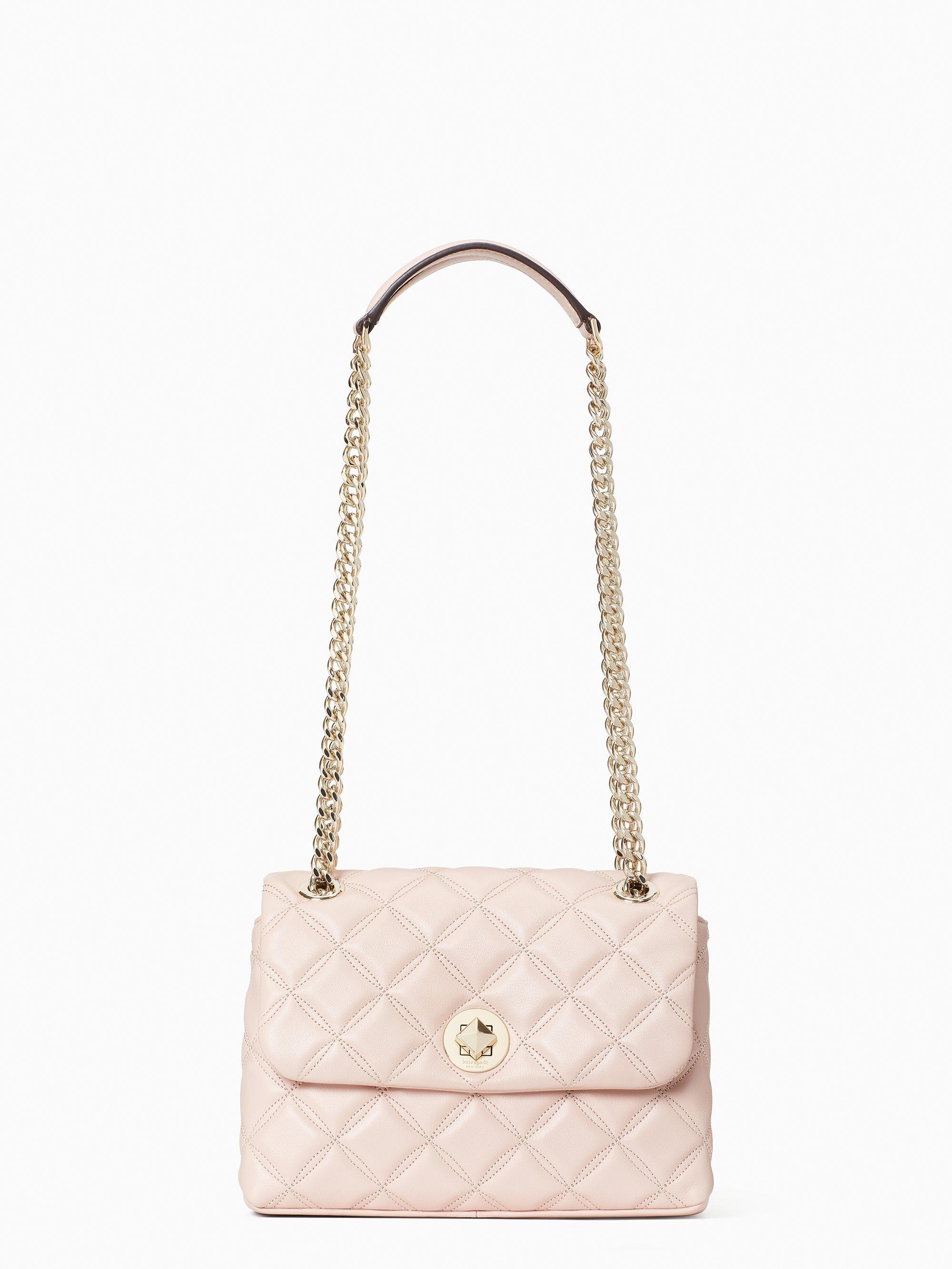 Kate Spade Leather Natalia Small Flap Crossbody in Rose Smoke (Pink) - Lyst