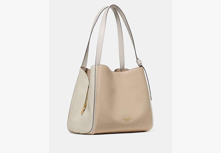 Kate Spade Knott Colorblock Large Carryall, Light Cream in  display picture 1