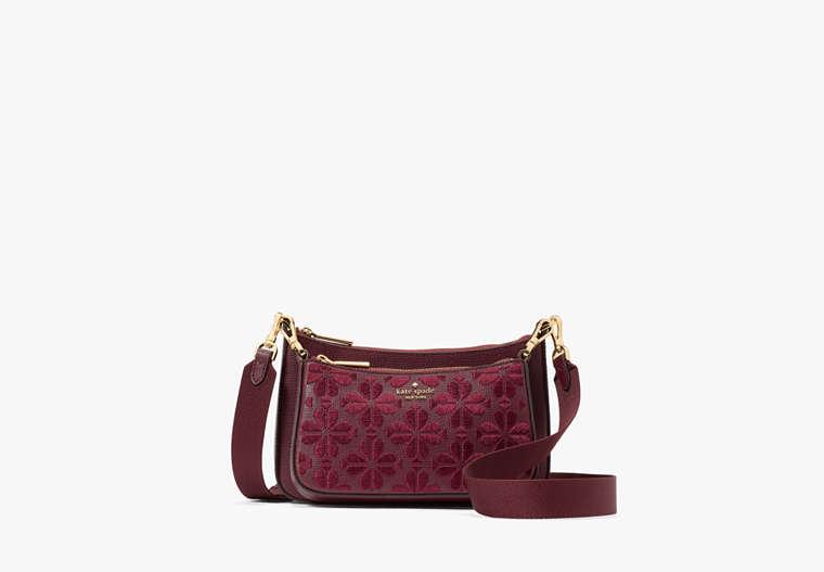 Kate Spade Duet Spade Flower Embroidered Small Crossbody | Lyst