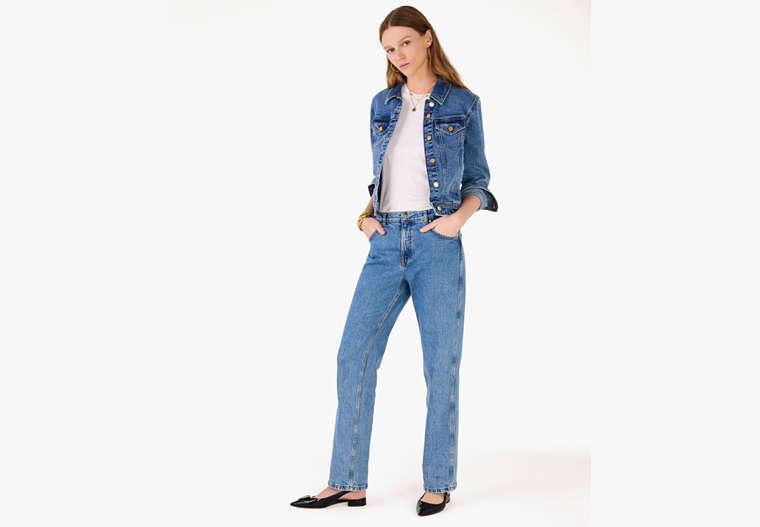 Kate Spade Classic Denim Jacket in Blue | Lyst