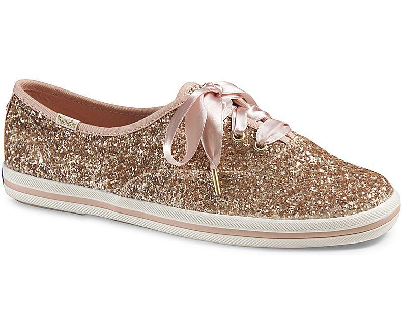 keds kate spade gold glitter