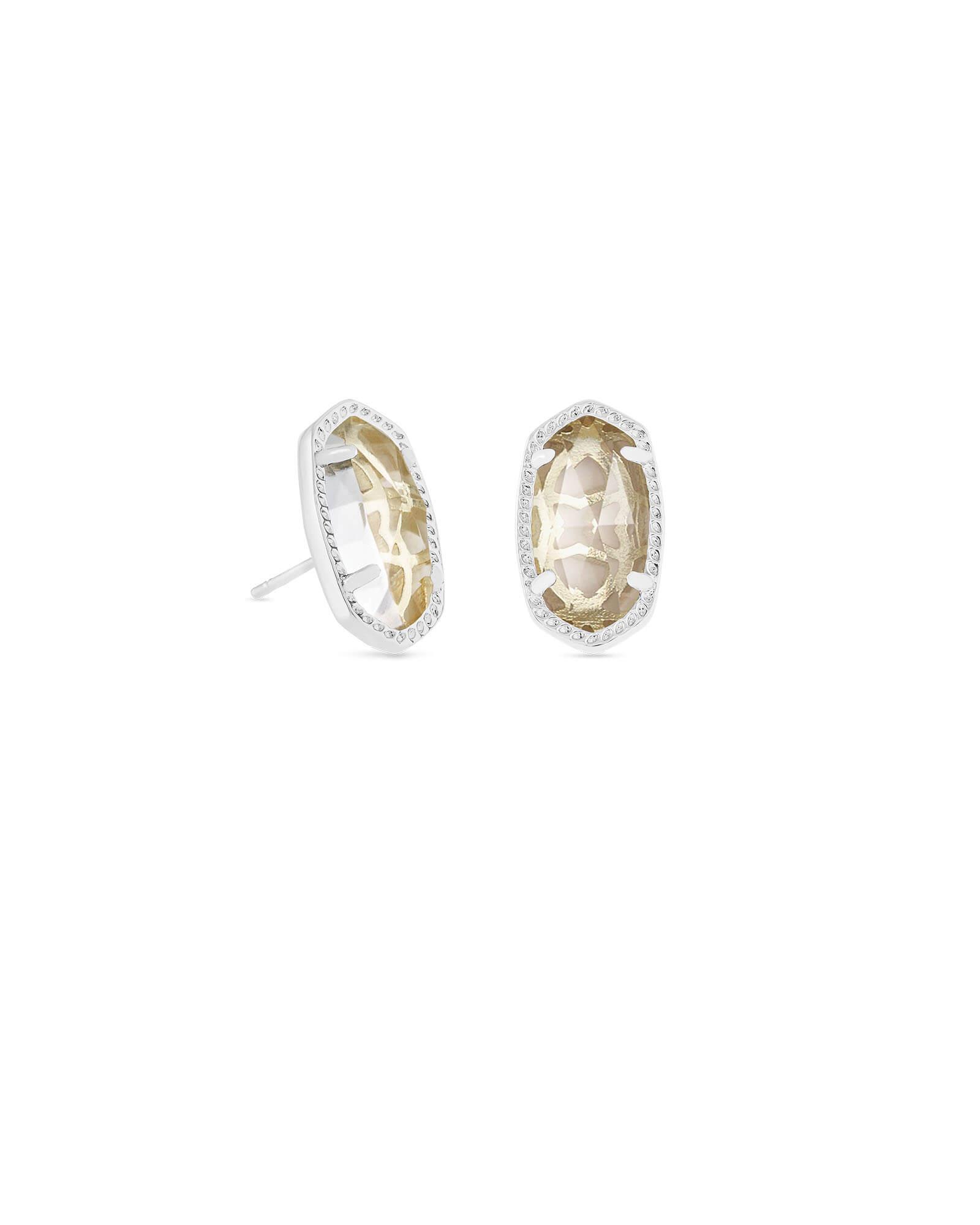 Kendra Scott Ellie Silver Stud Earrings in Metallic Lyst
