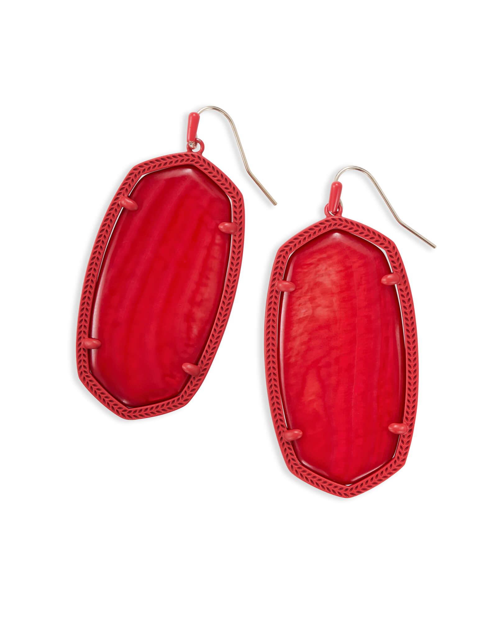 kendra scott red mother of pearl