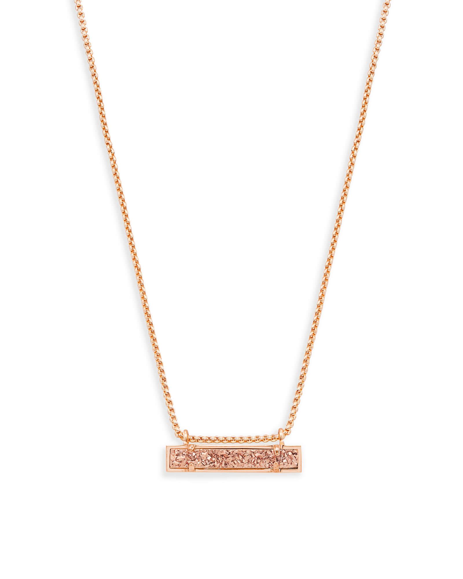 Kendra Scott Leanor Rose Gold Pendant Necklace in Metallic - Lyst