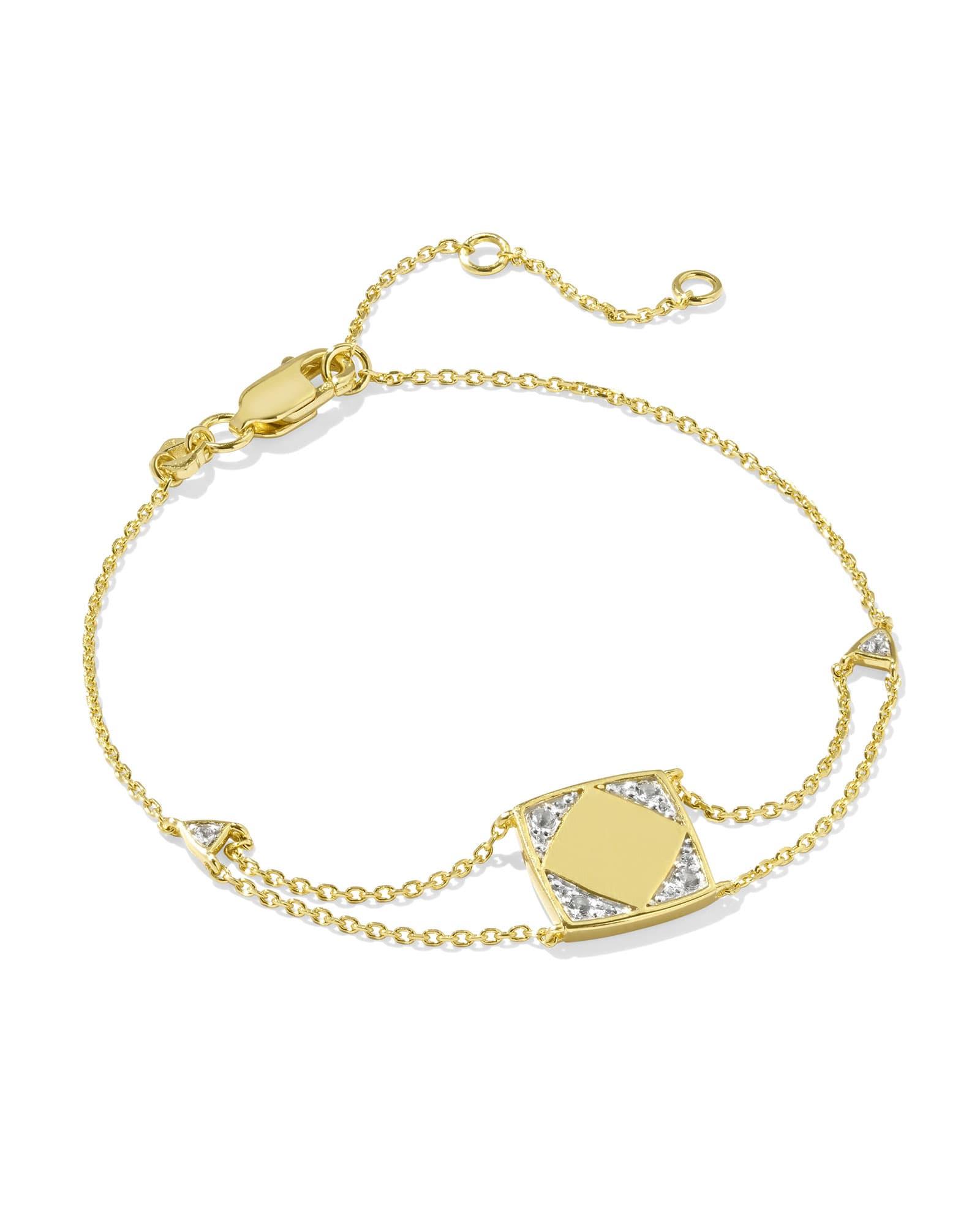 Single Satellite Chain Anklet in 18k Gold Vermeil Sterling Bead - Kendra Scott main image 0