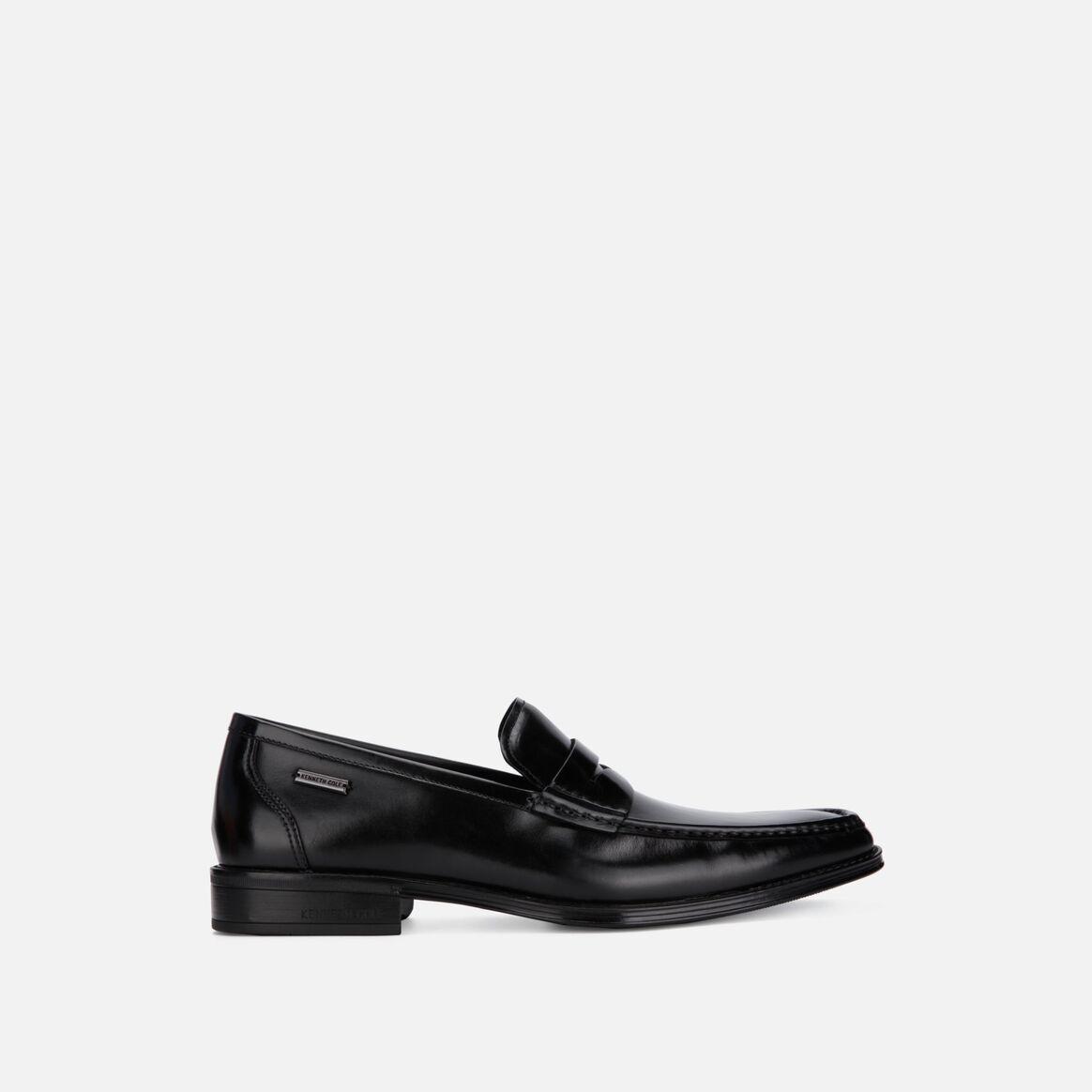 black dress with loafers