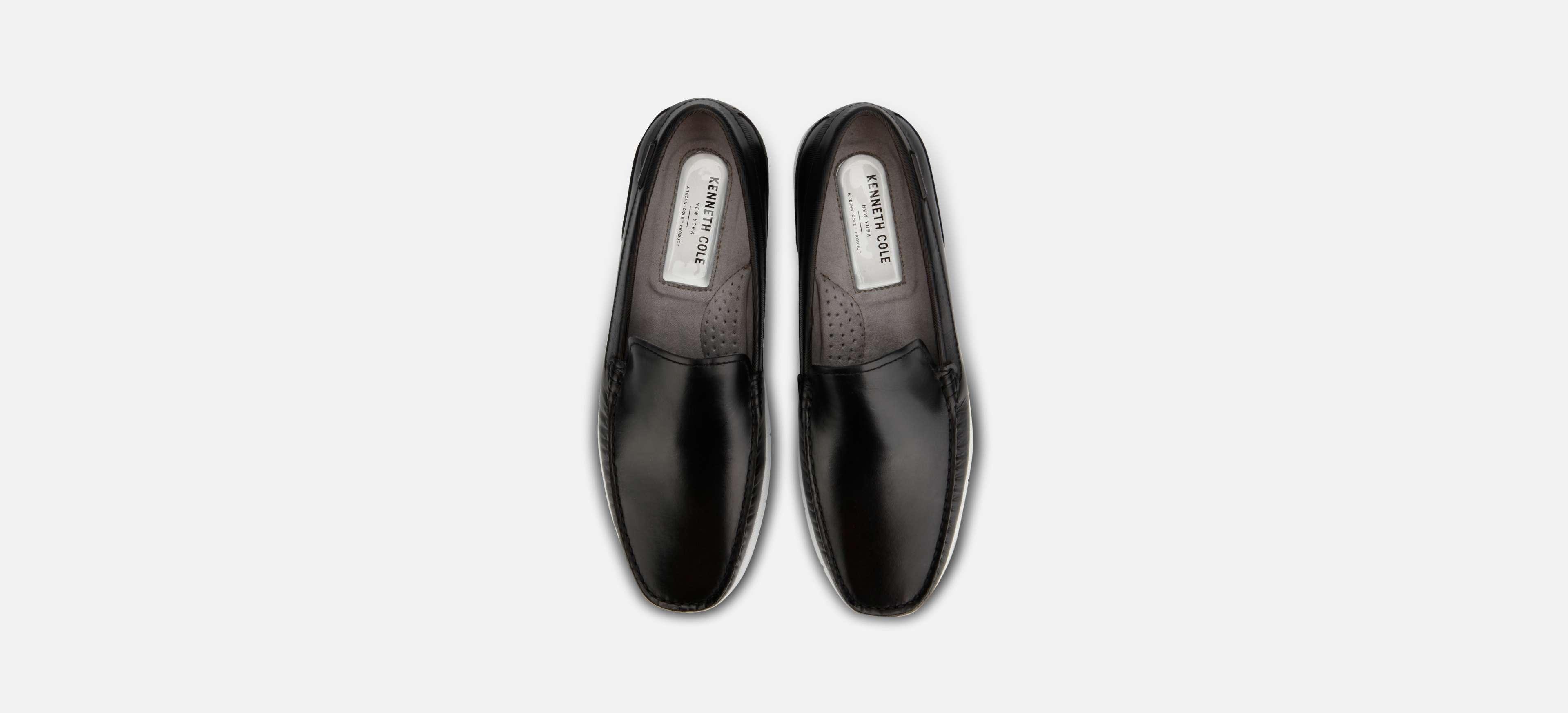 kenneth cole black slip on shoes