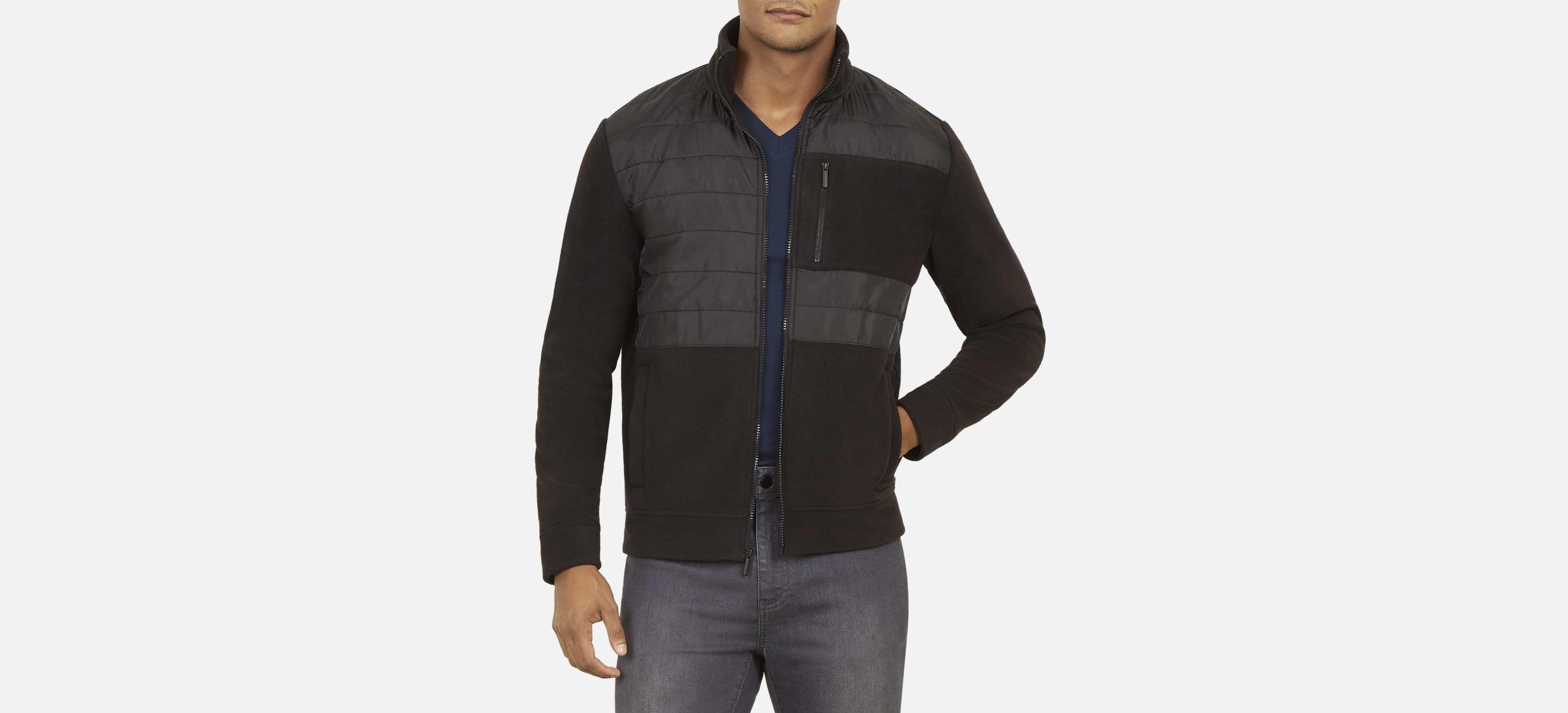zip up fleece sweater
