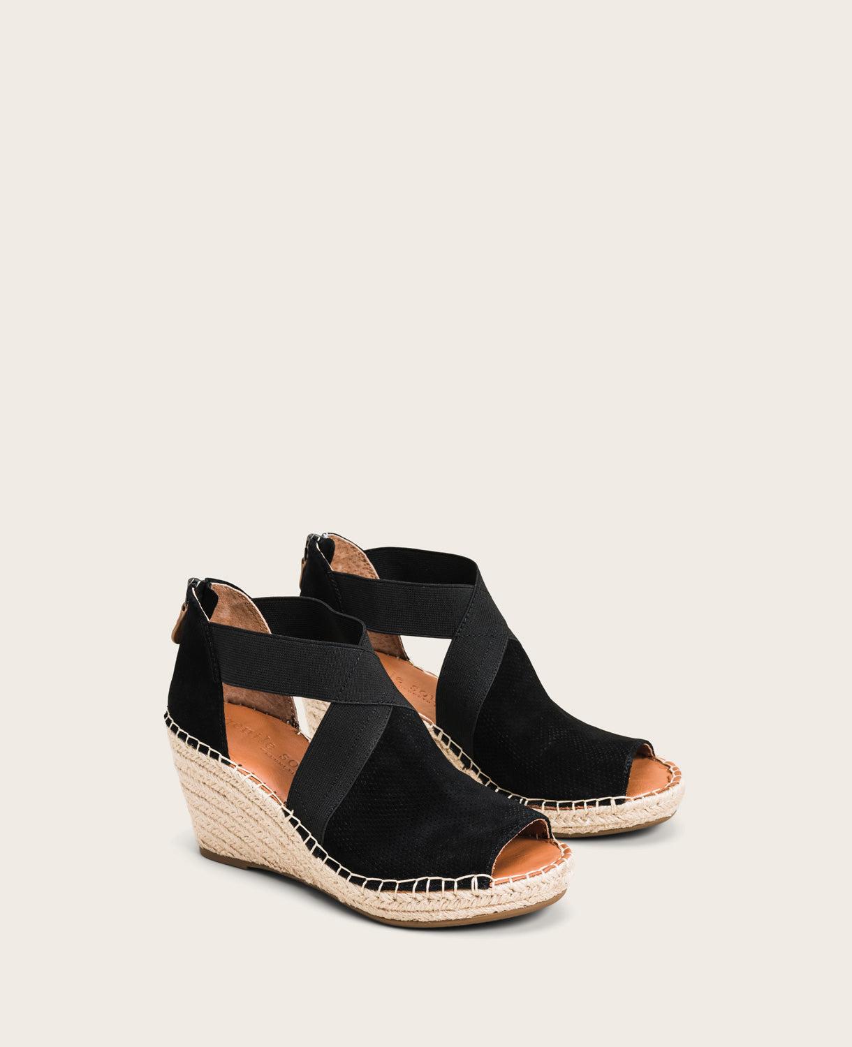 Charli Suede Cross Elastic Espadrille 