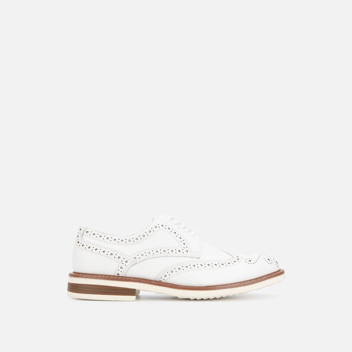 Kenneth Cole Leather Lace Up Oxford in White for Men - Save 1% - Lyst