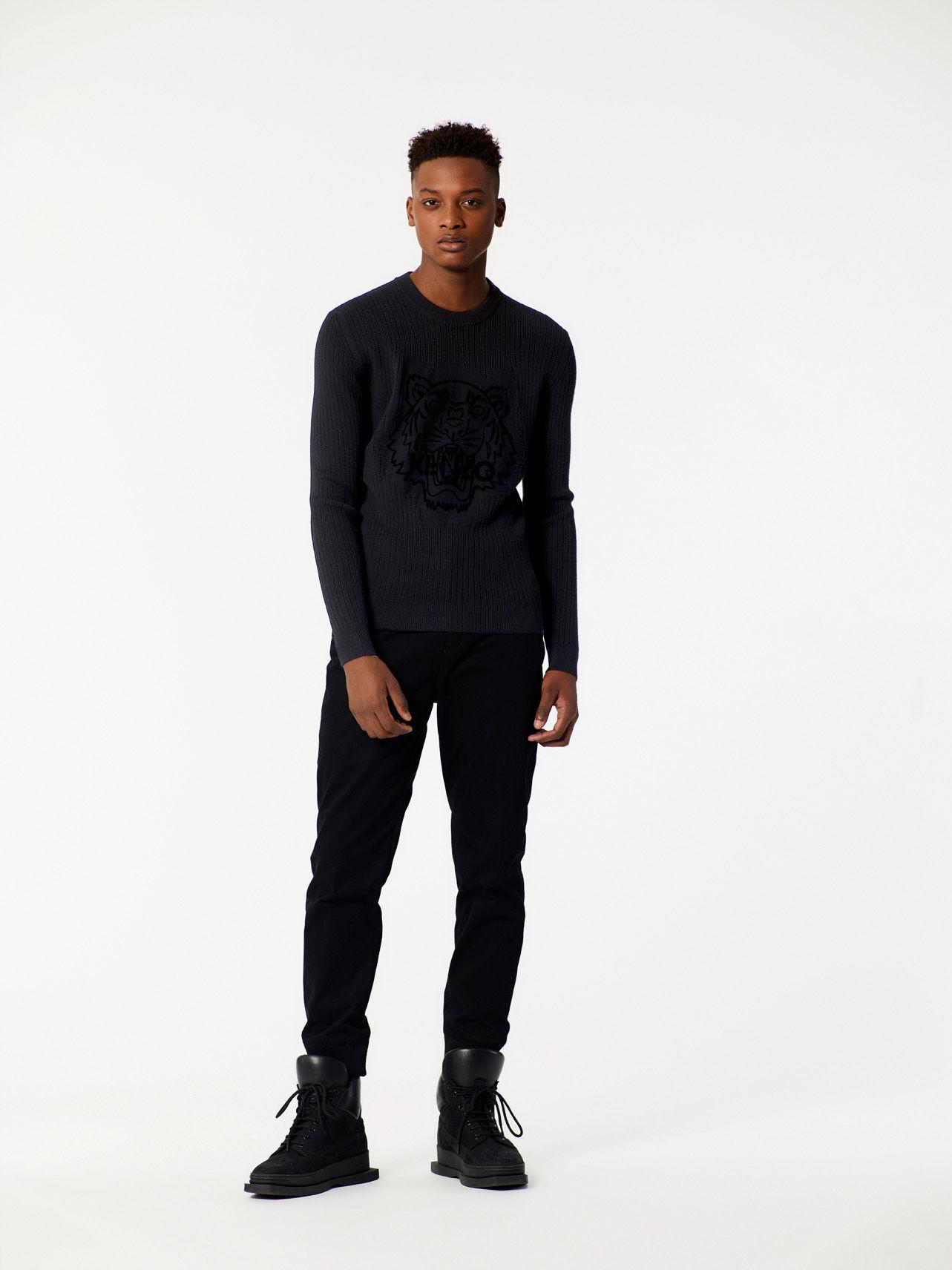 kenzo velvet tiger sweater