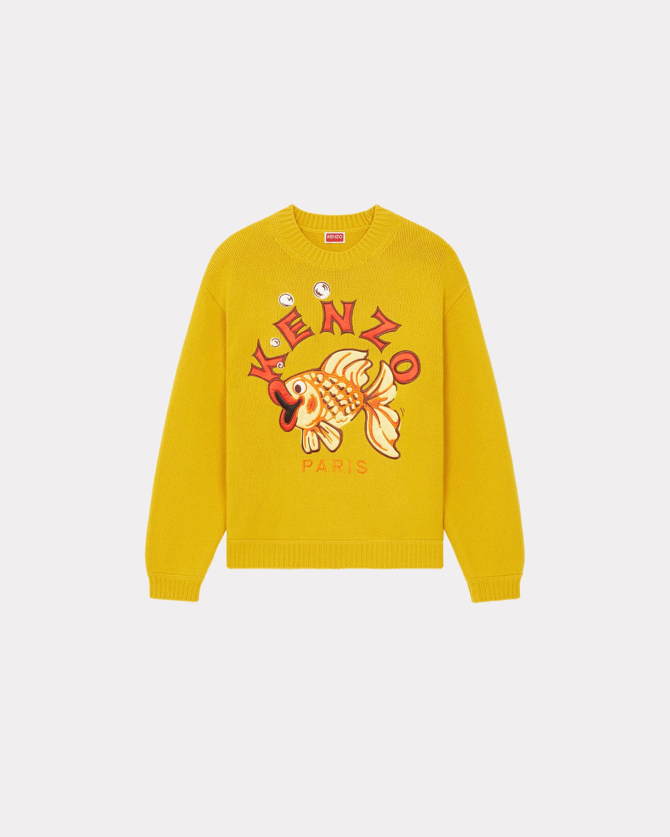 Pull brodé ' Kingyo' KENZO pour homme en coloris Jaune | Lyst