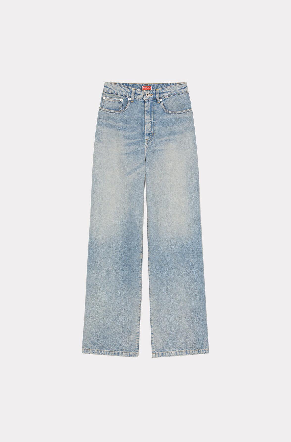KENZO Ayame Wide-leg Jeans in Blue | Lyst