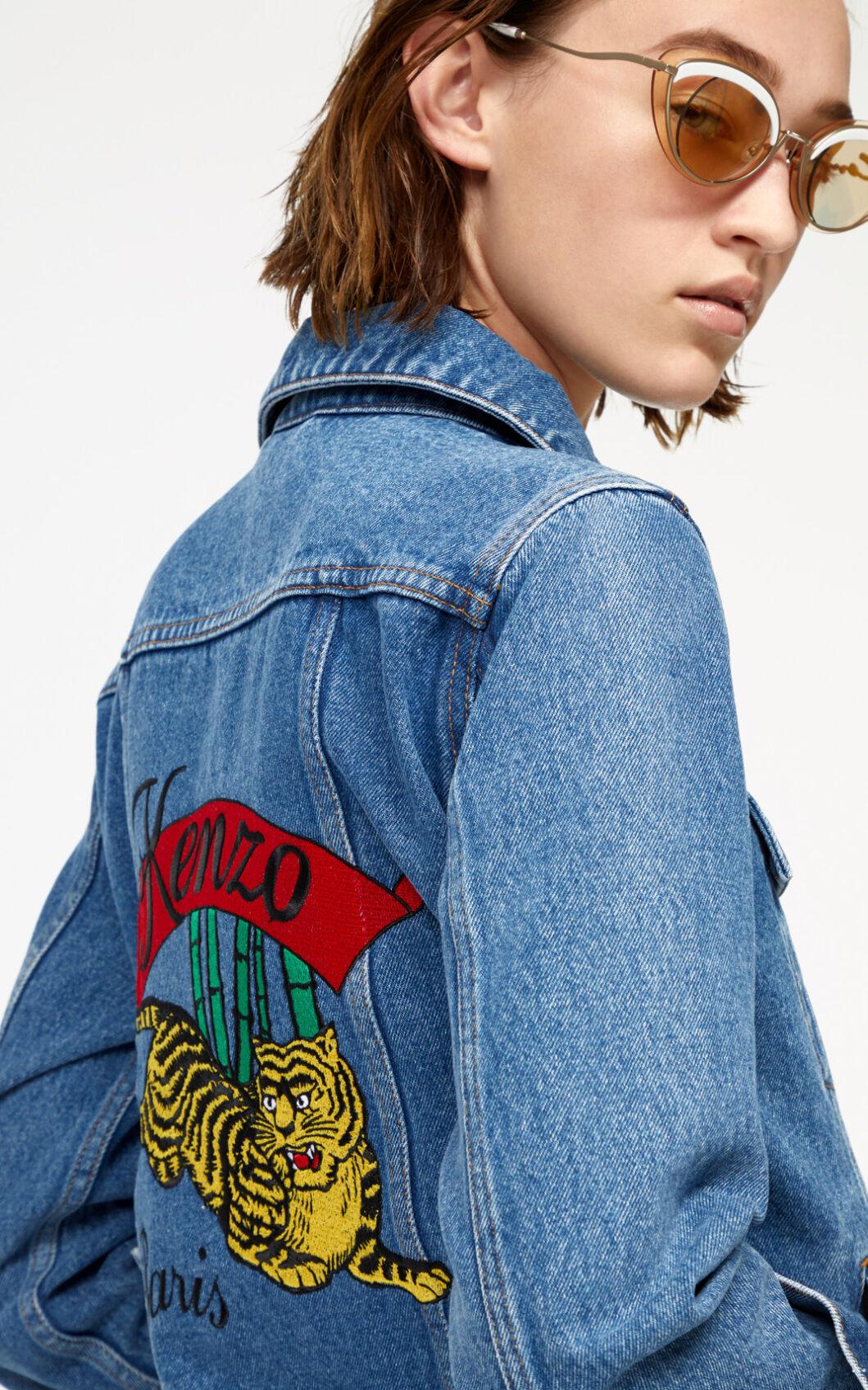 kenzo denim jacket womens