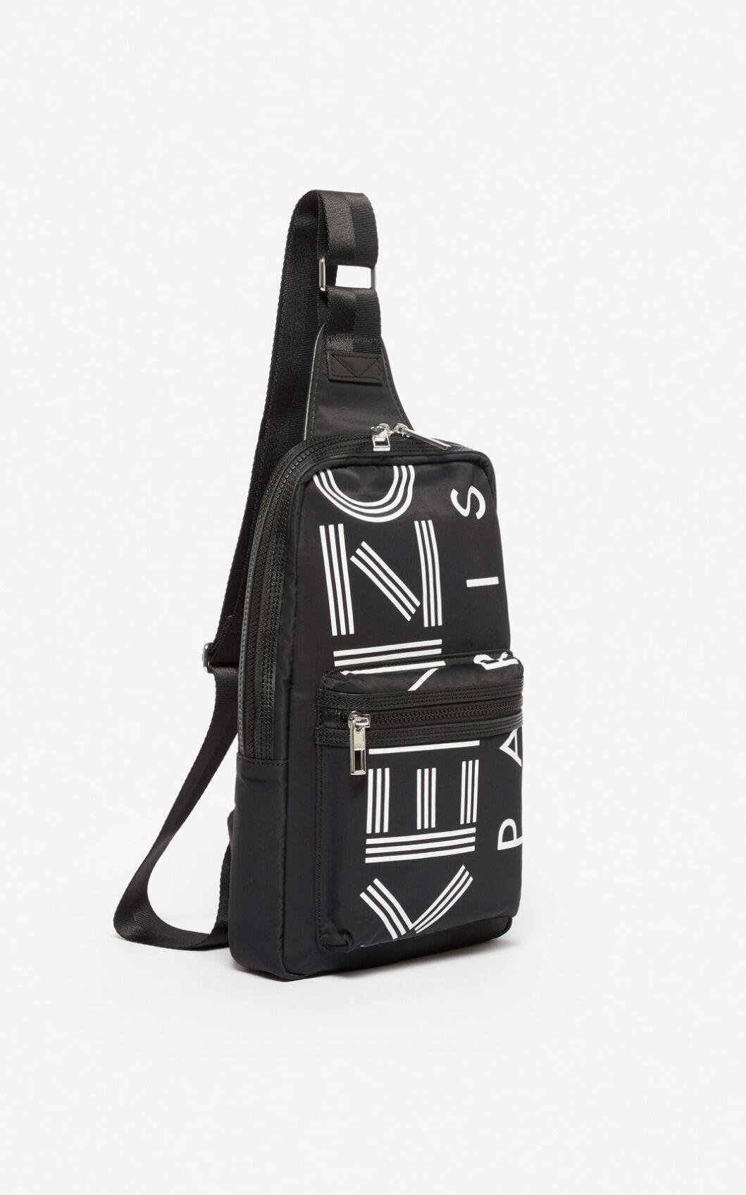 KENZO 'crew' Logo Cross-body Bag in Black for Men | Lyst