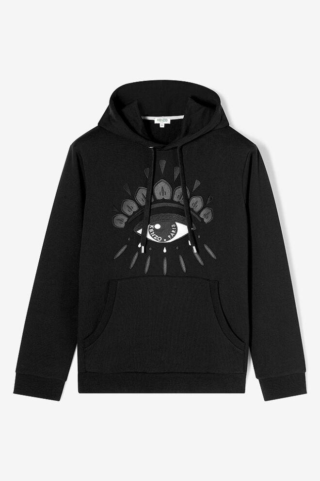 KENZO Cotton Eye Hoodie in Black for 