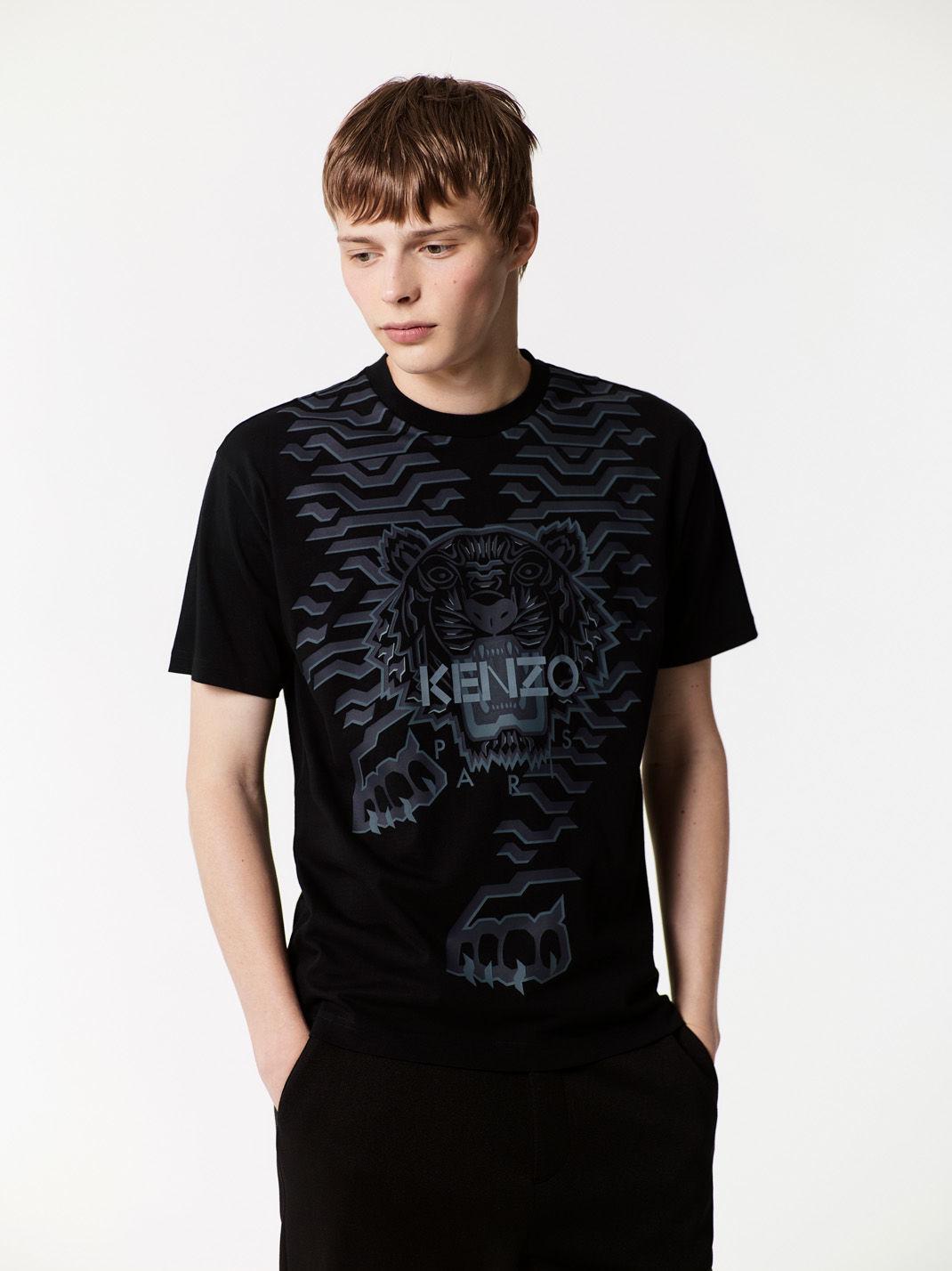 kenzo geo tiger t shirt