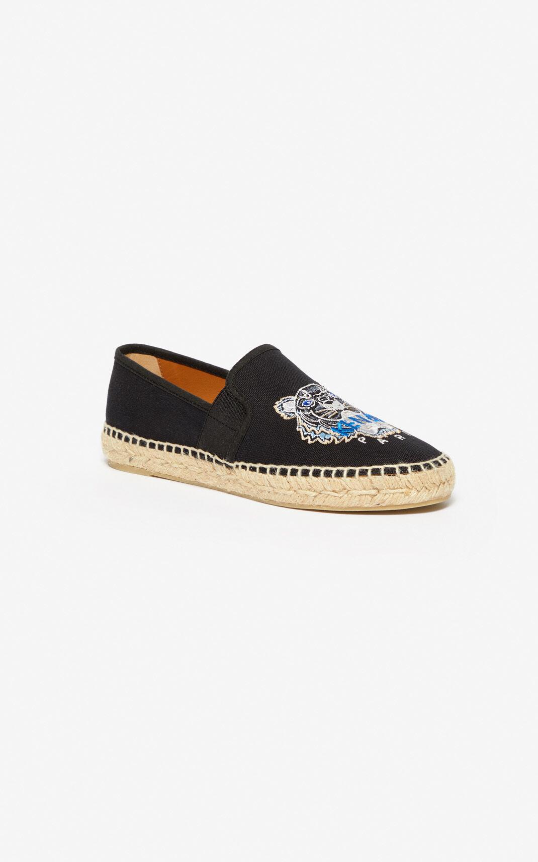 kenzo tiger espadrilles black