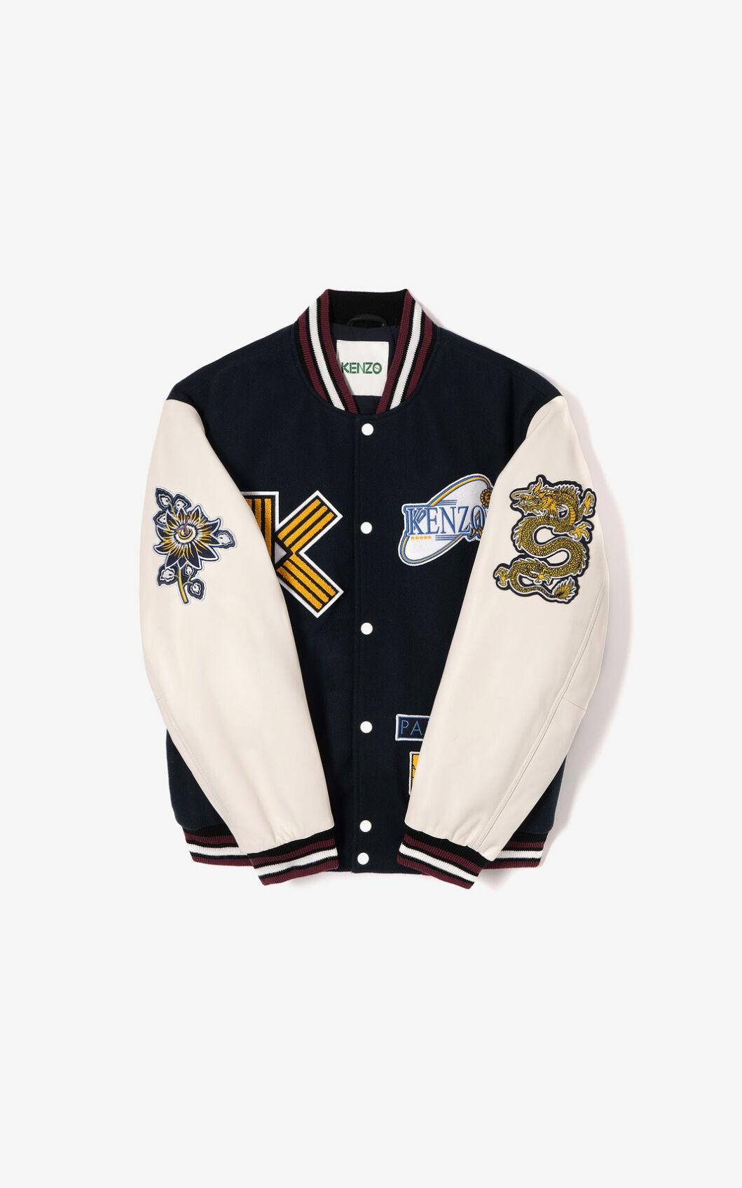 kenzo letterman jacket