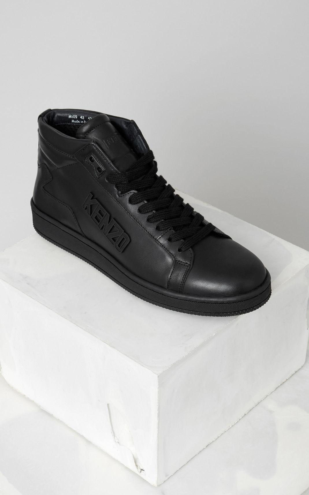 Kenzo 'tenniz' Hi-top Sneakers in Black for Men | Lyst