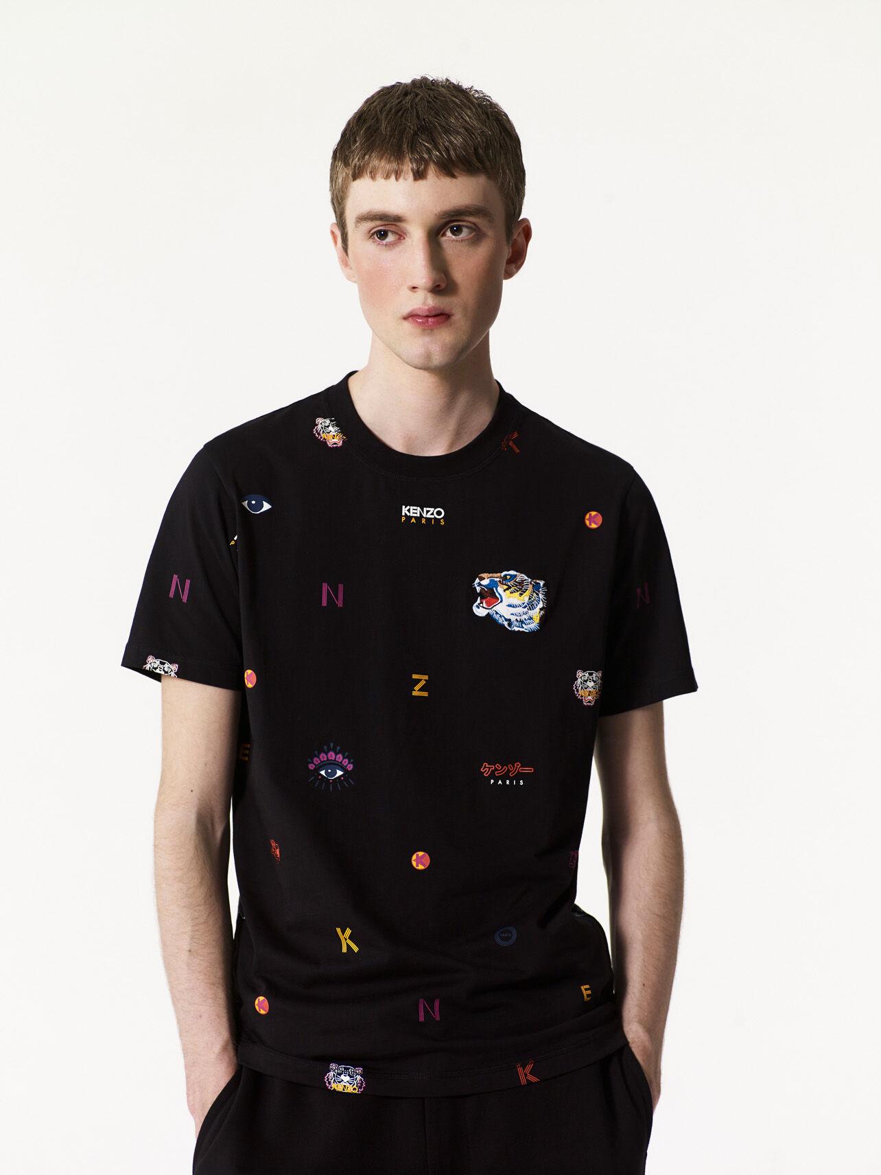 KENZO Cotton Multi Icons T-shirt in 