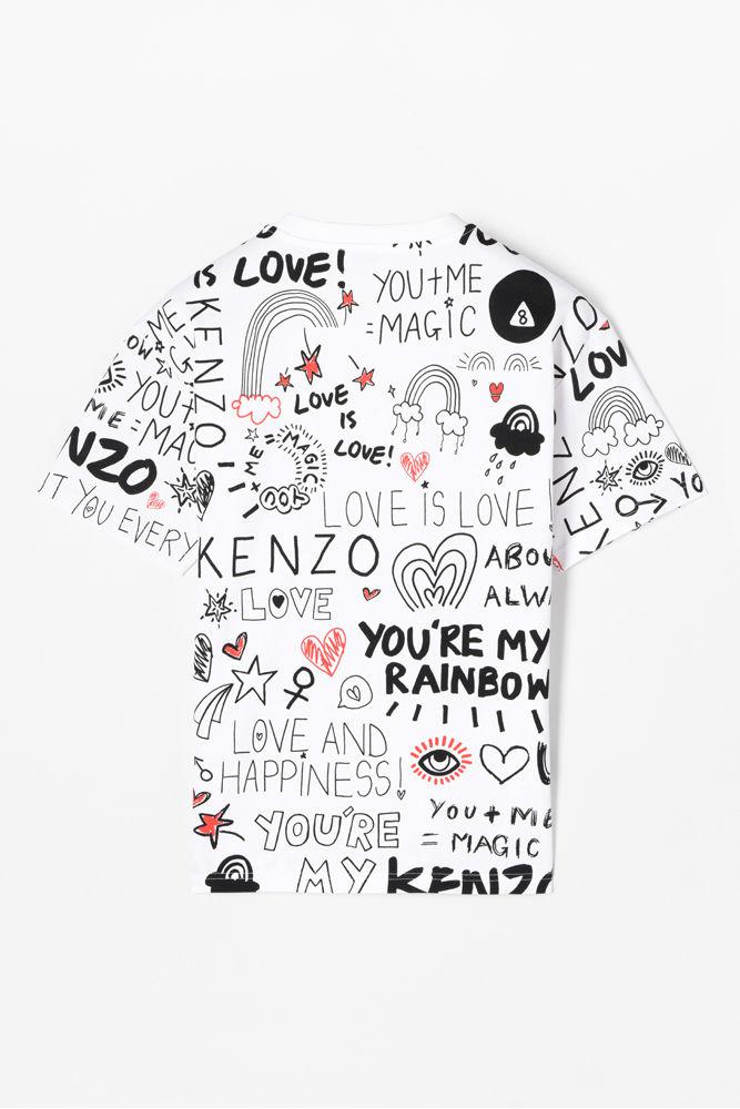 kenzo rainbow t shirt