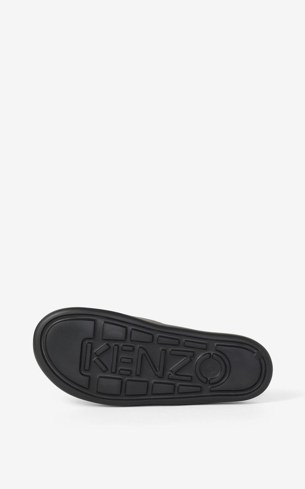 KENZO Pool Tiger Flip Flops in Black for Men - Lyst
