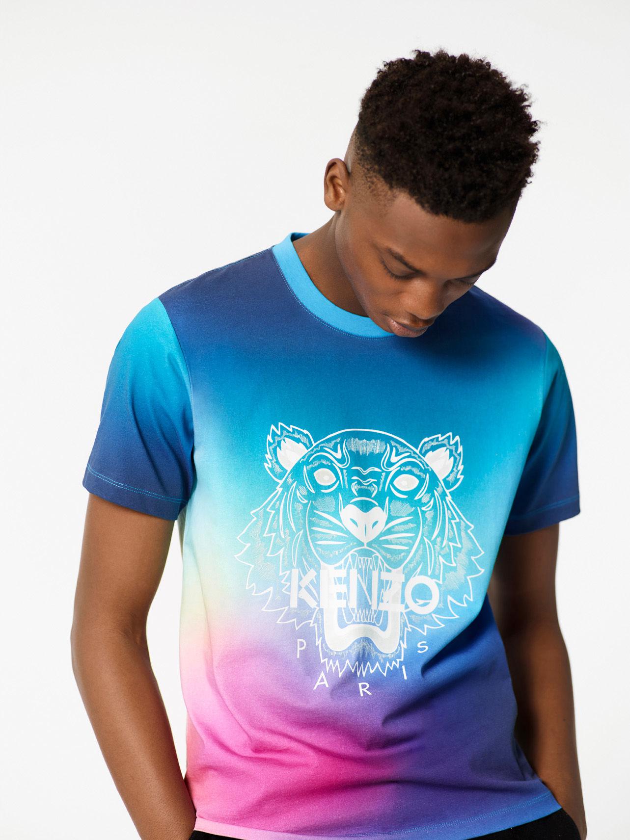 KENZO Cotton Rainbow Tiger T-shirt in 