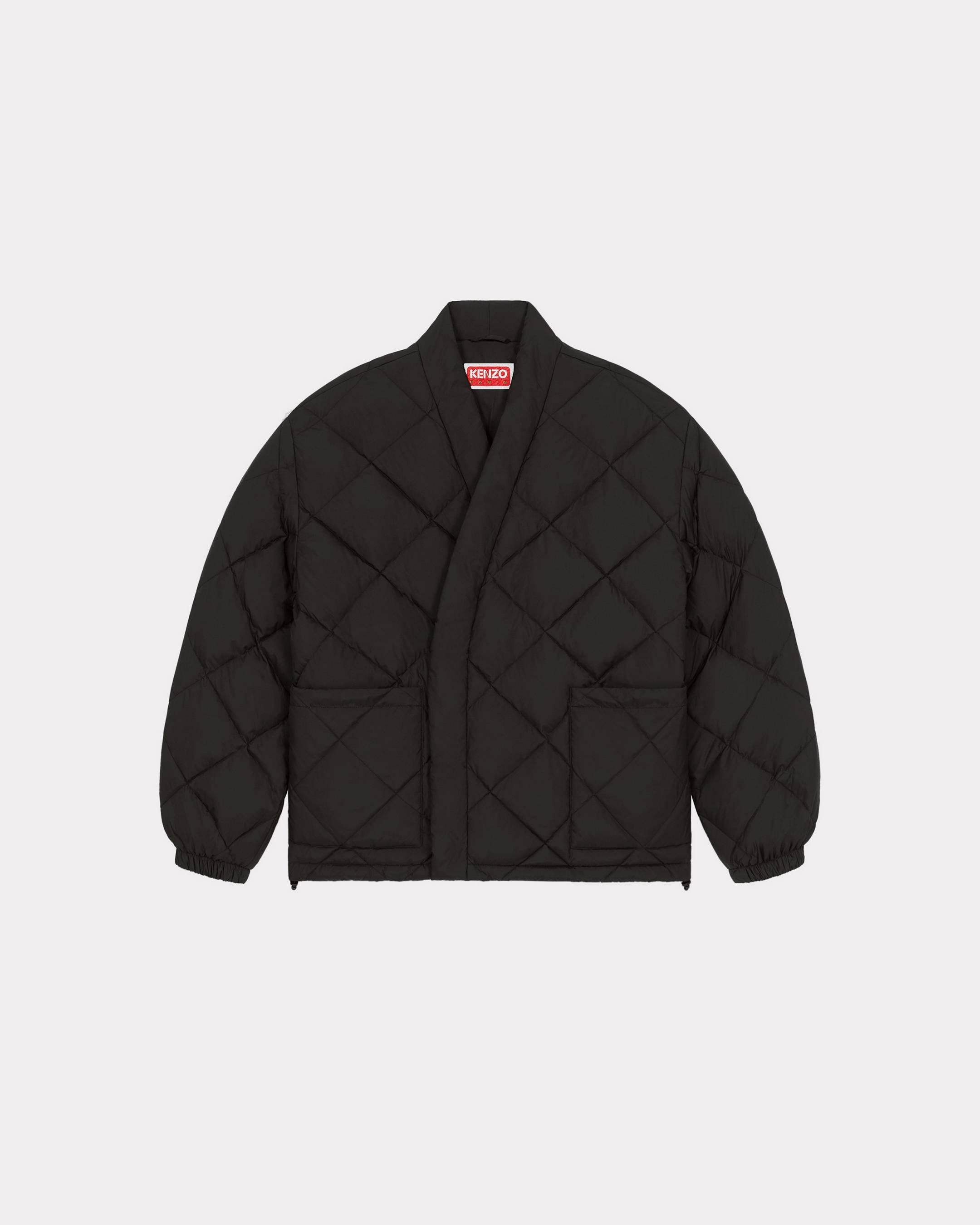 KENZO Kimono Puffer Jacket in Black for Men | Lyst