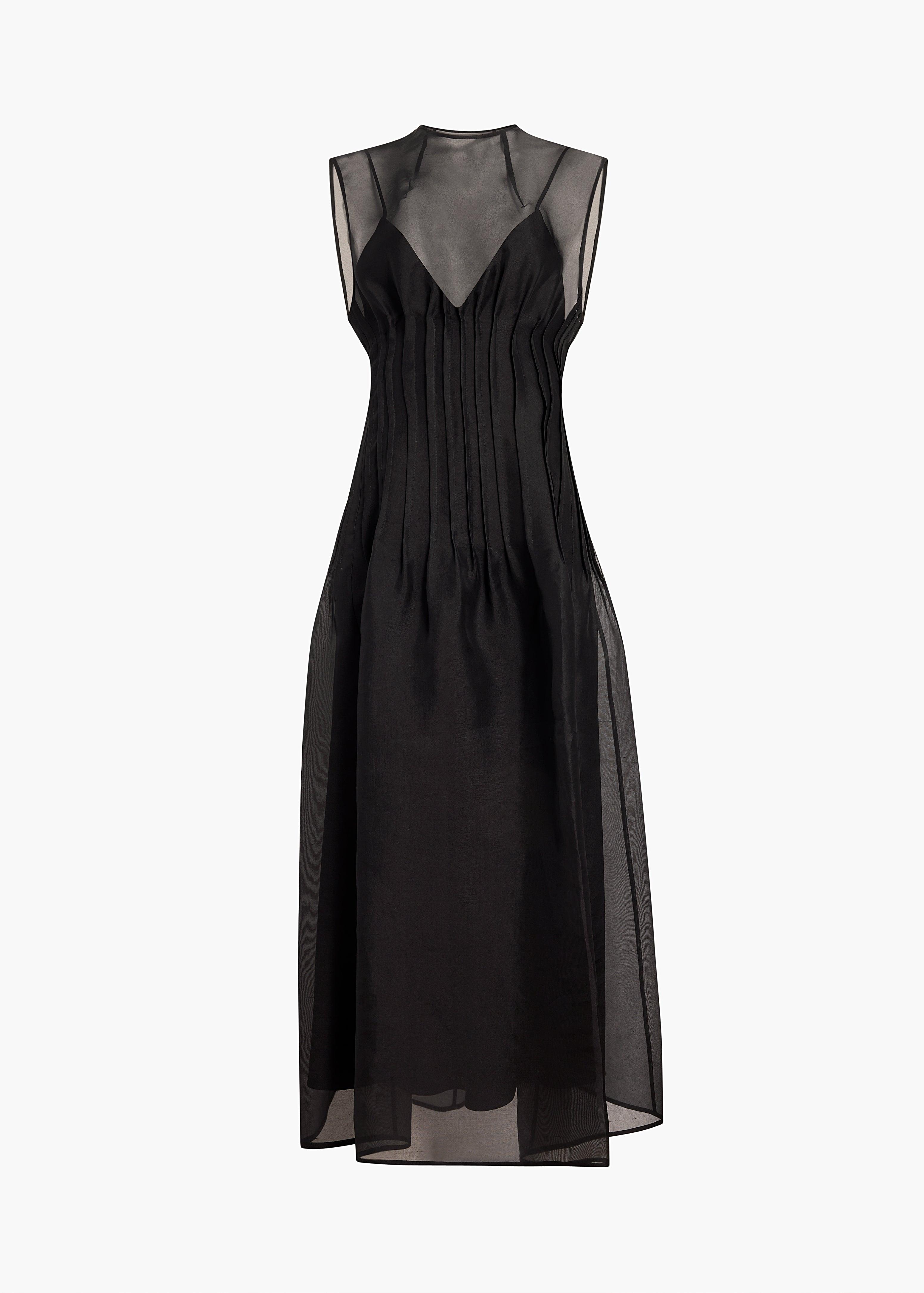 【関税込み】KHAITE ブラック The Zare ミディアムドレス KHAITE V Neck Dresses for Women | Lyst