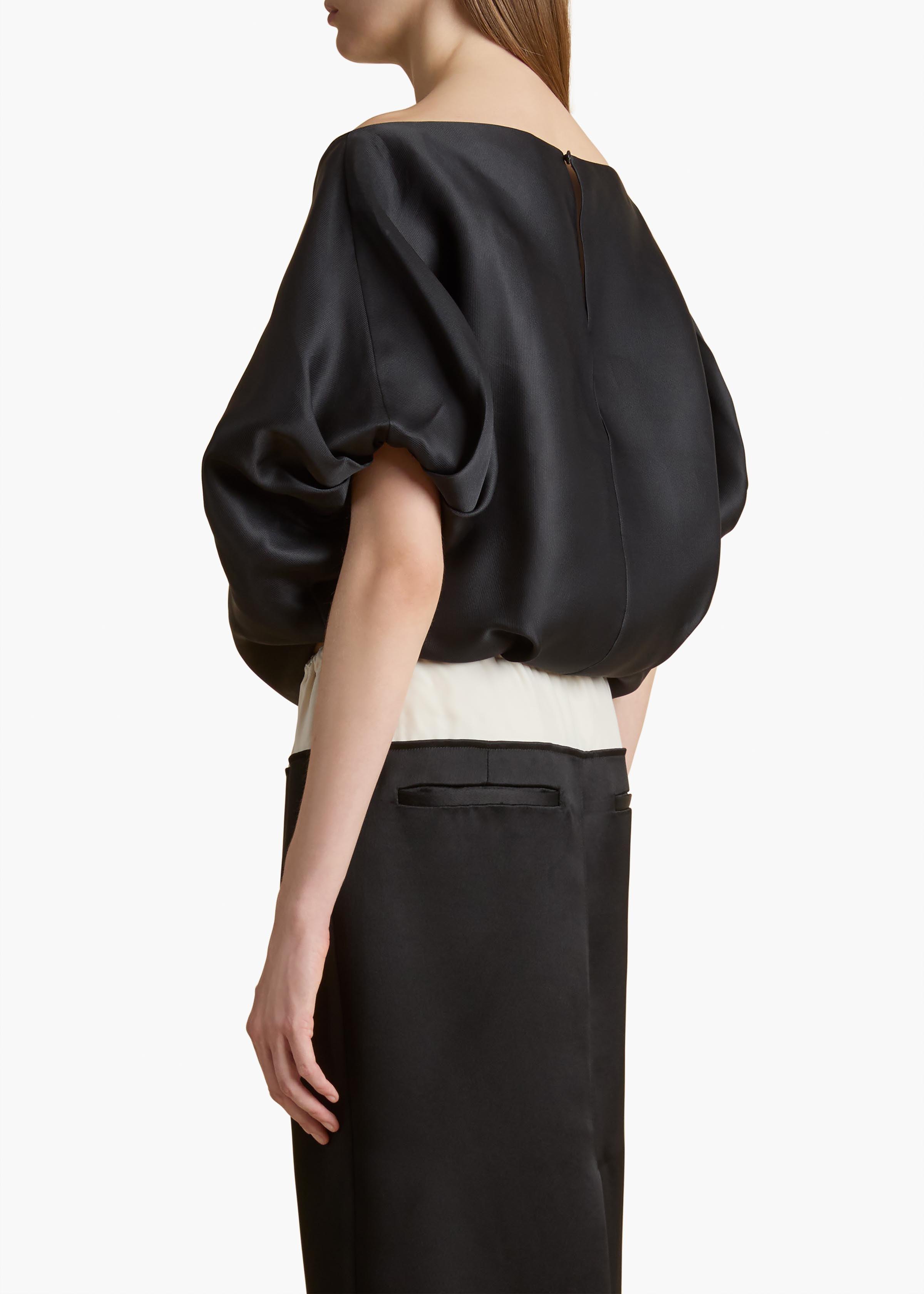KHAITE Niles Top in Black | Lyst