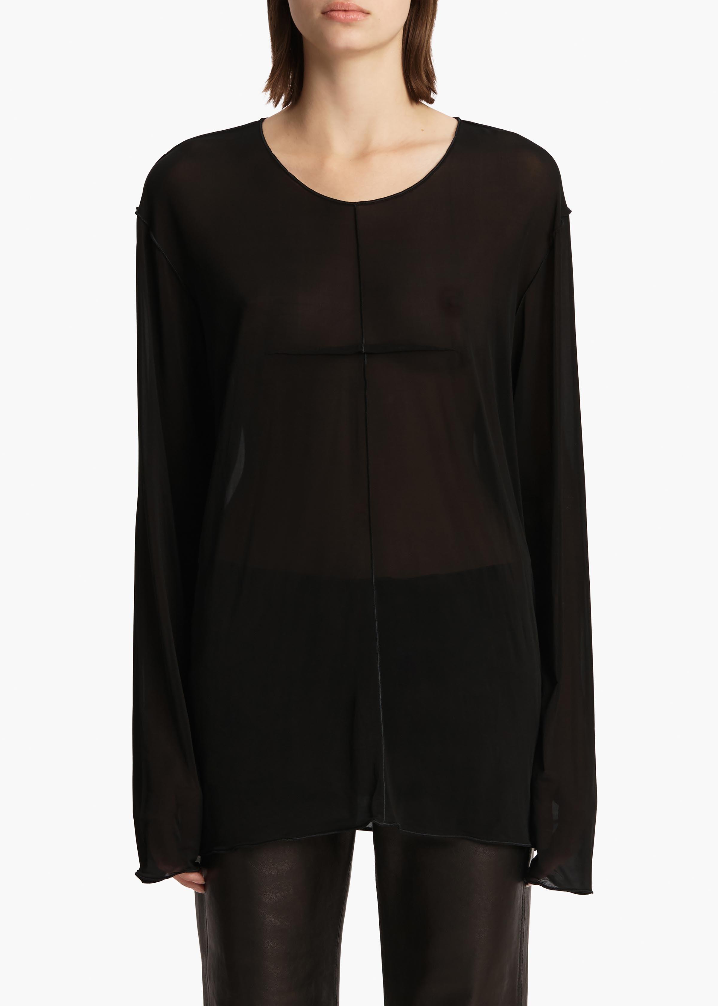 Khaite ハイネックレサコト 6182729 200 KHAITE Kit Top in Black | Lyst