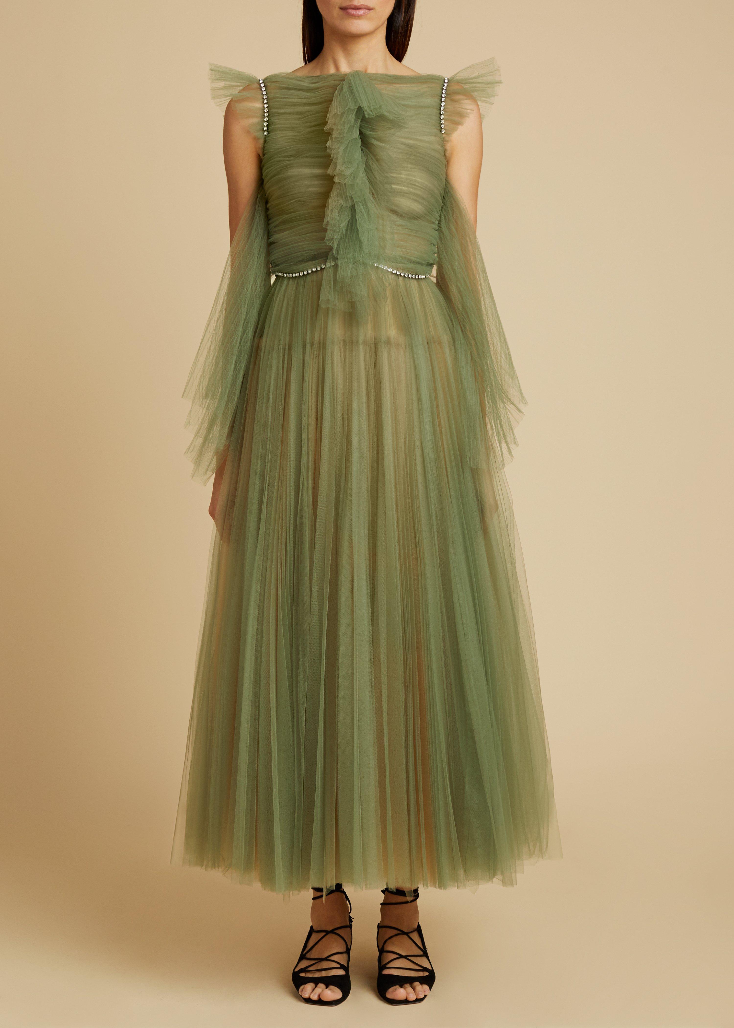 khaite green dress KHAITE Mahi Dress | Green