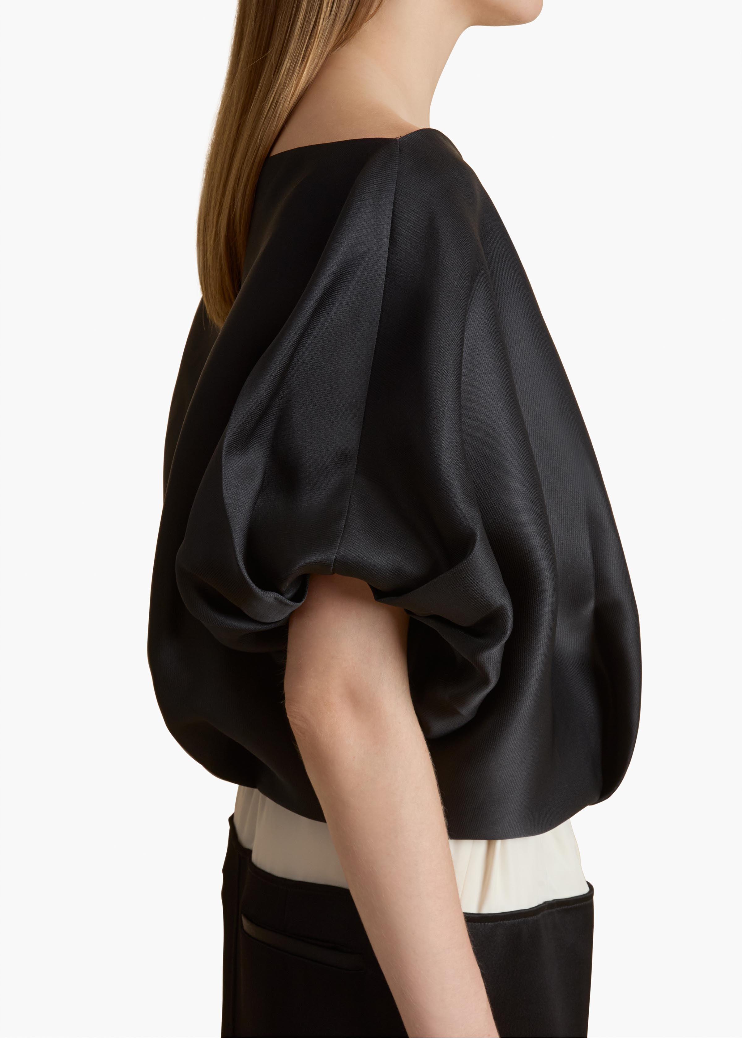 KHAITE Niles Top in Black | Lyst