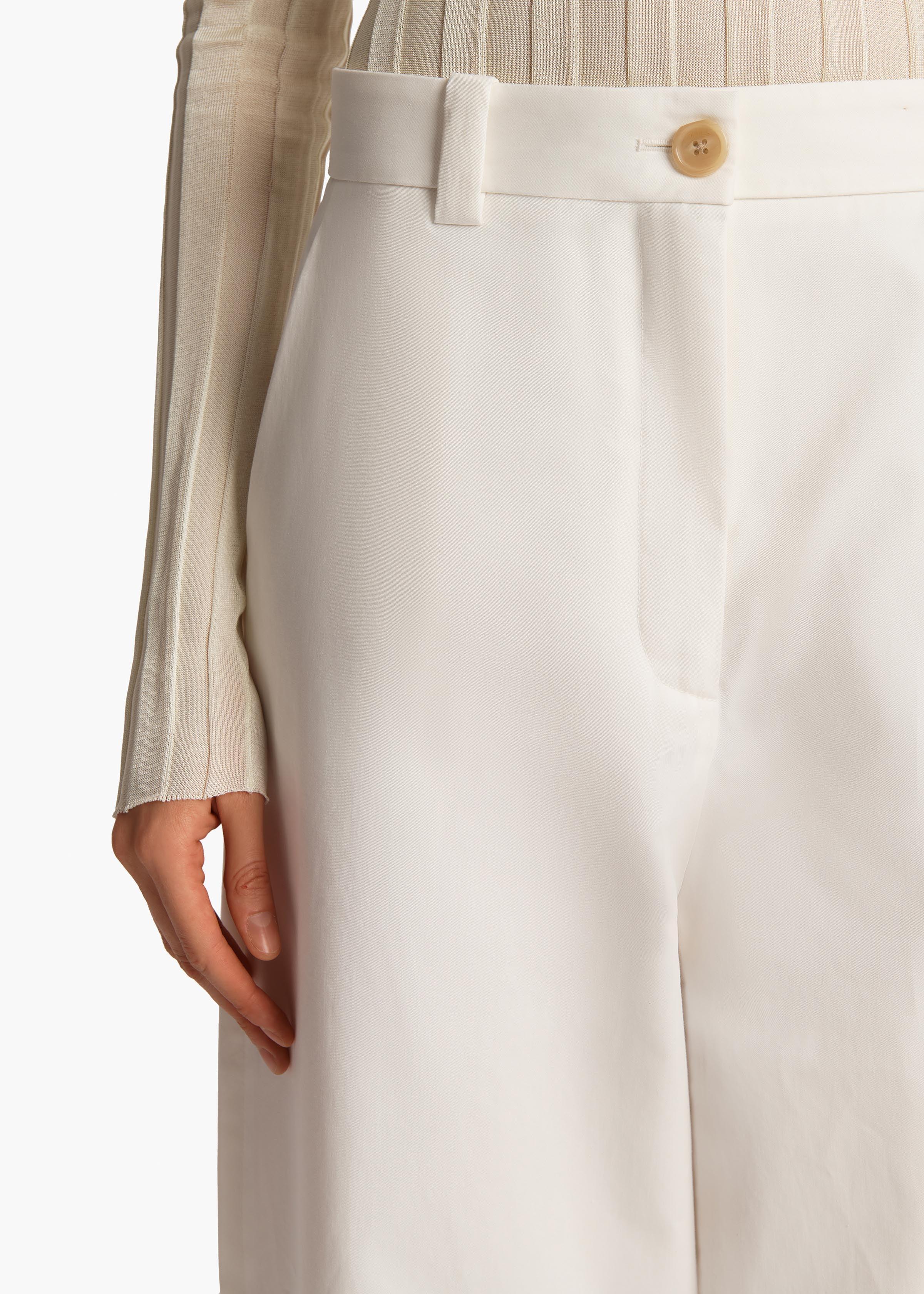 パンツ Khaite Gari' White Cotton Pants Khaite Gari Pants | Garmentory