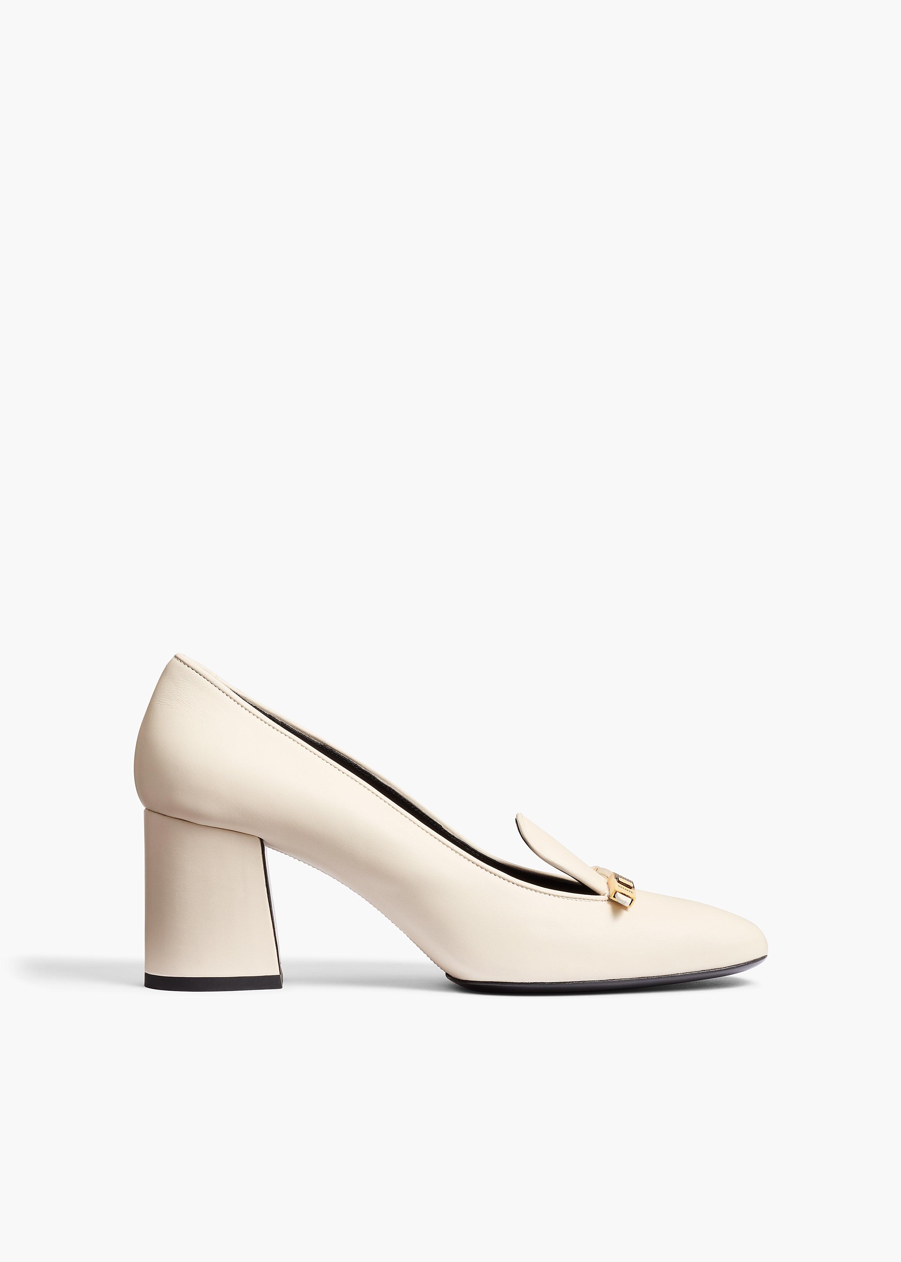 KHAITE Elio Loafer Pump in White | Lyst