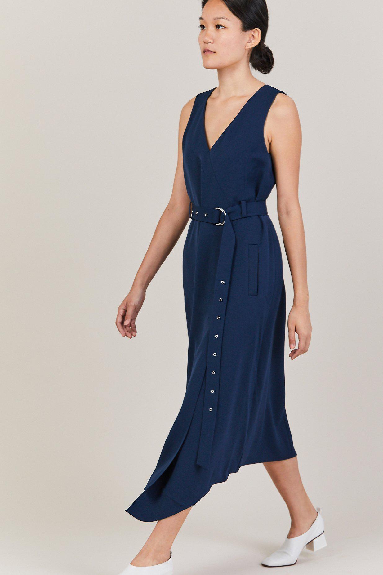 tibi wrap dress