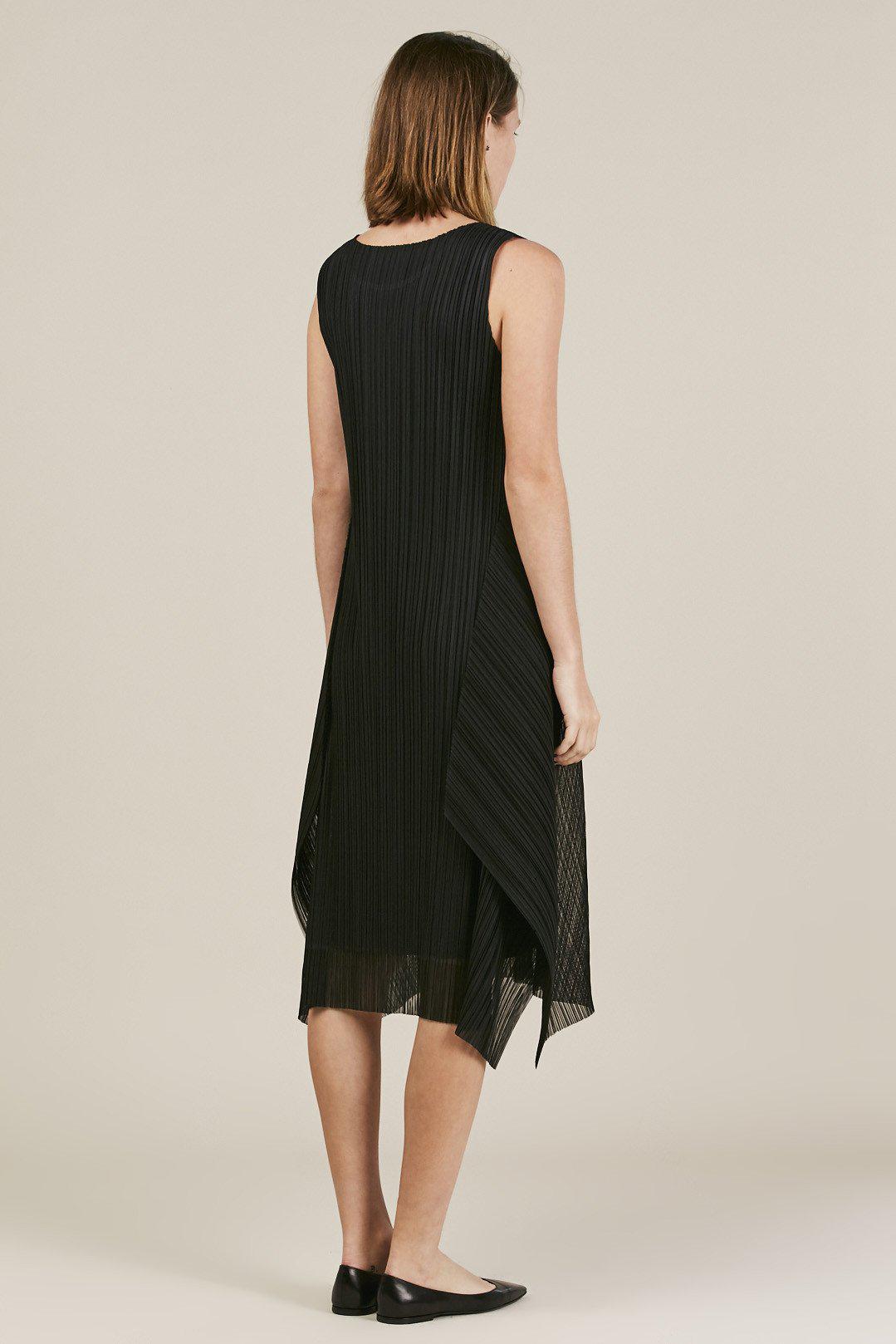 pleats please maxi dress