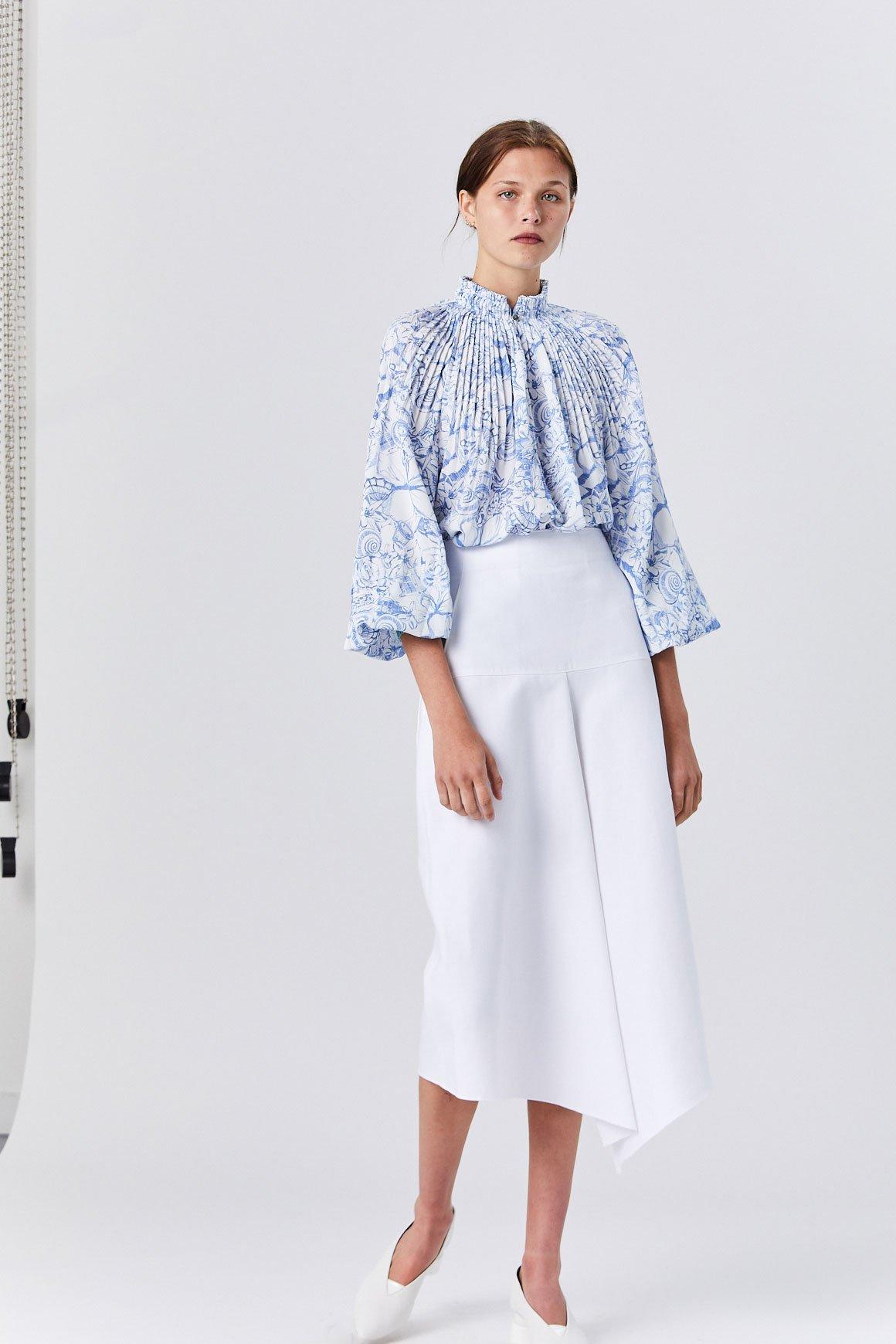 tibi edwardian top