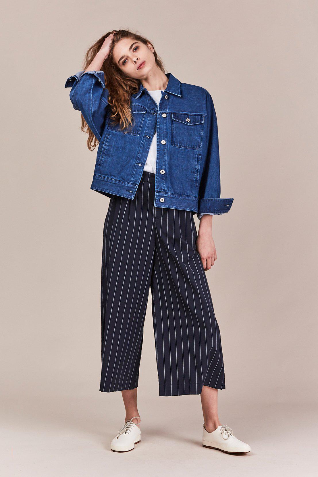 kowtow boxy denim jacket