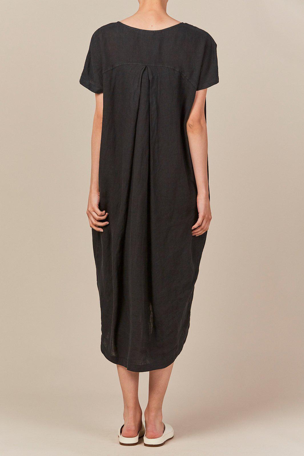 black crane cocoon dress