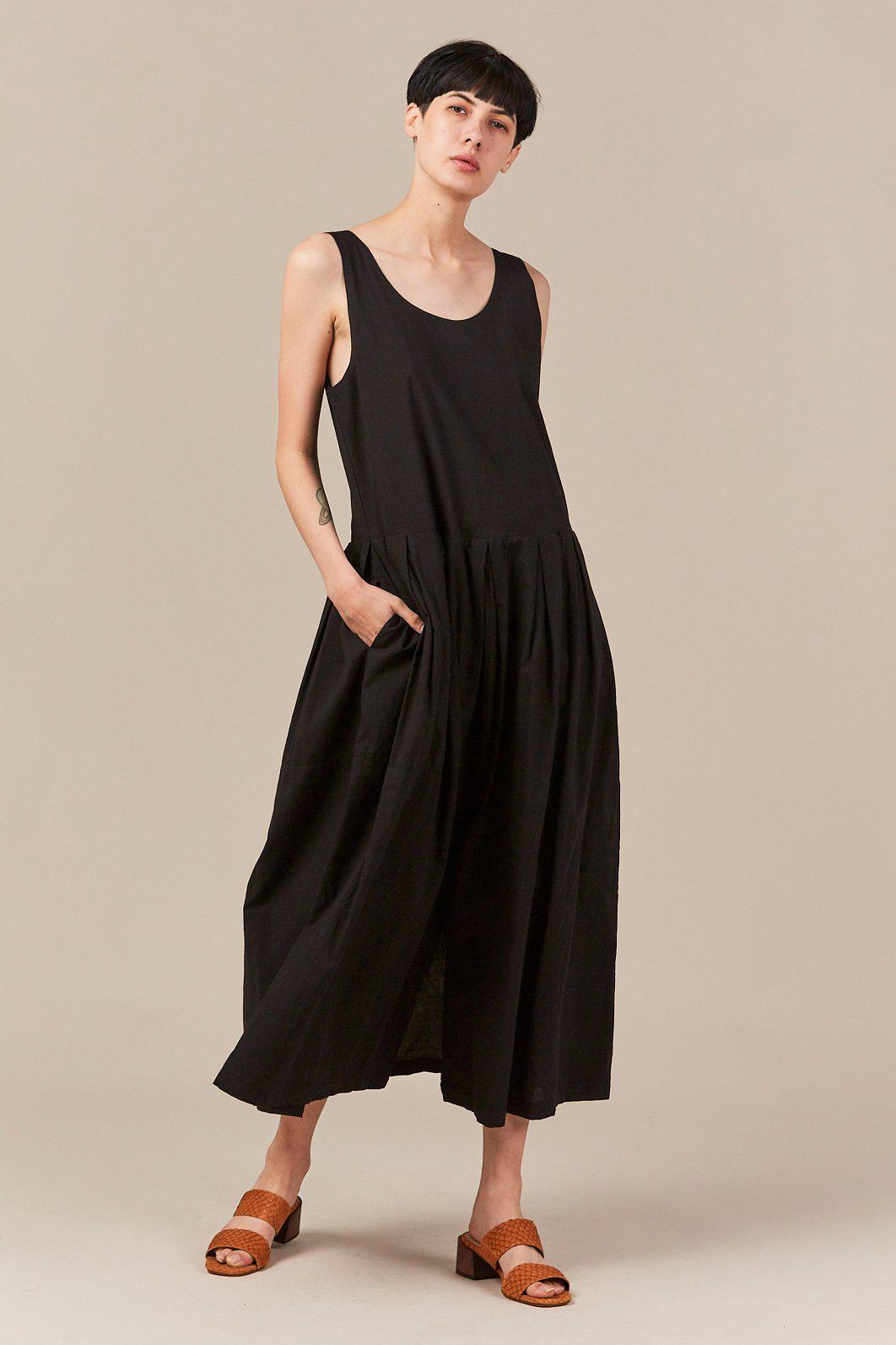 black crane patched dress