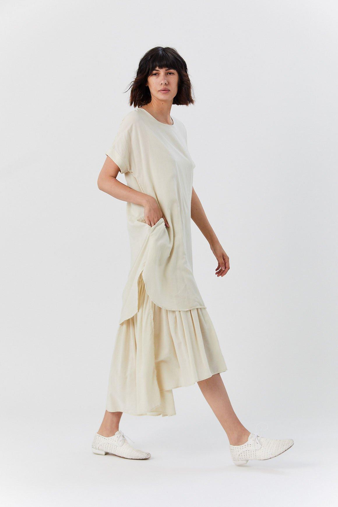 black crane double dress