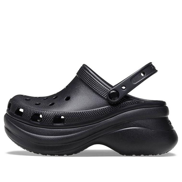 Crocs™ Small Whale Retro Thick Sole Black Sandals Lyst