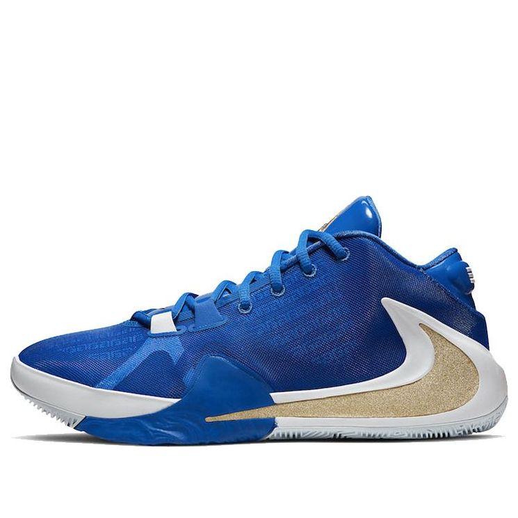 nike zoom freak 1 blue and gold