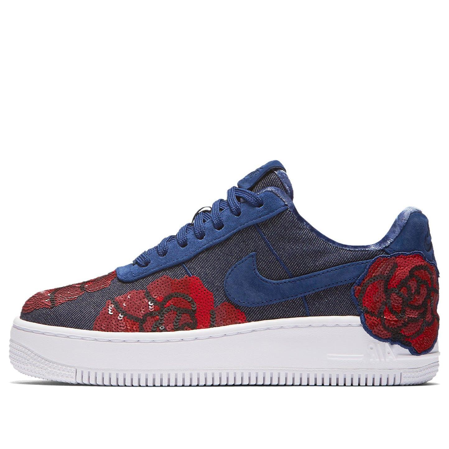 Nike Air Force 1 'floral Sequin' in Blue | Lyst