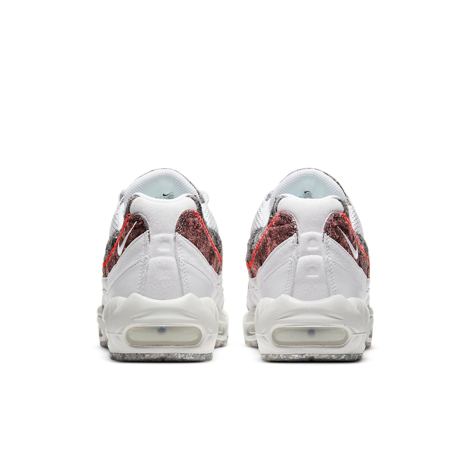 nike air max 95 nrg recycled jersey trainers in white