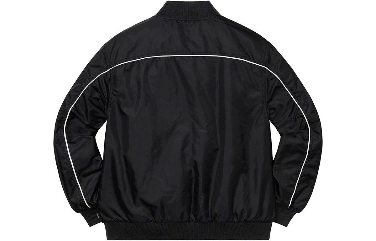 Supreme Contrast Script Varsity Jacket in Black for Men Lyst UK