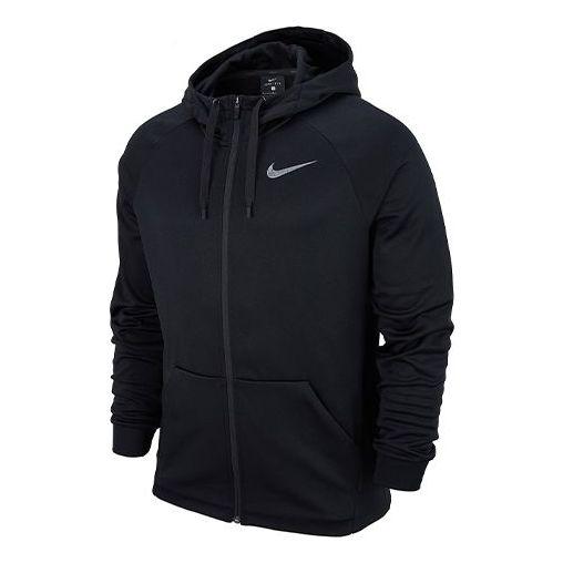 Nike Therma Zipper Cardigan Casual Sports Hooded Jacket Black in Blue for  Men | Lyst